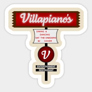 Villapiano's Sign Sticker